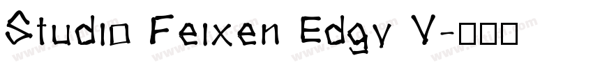 Studio Feixen Edgy V字体转换